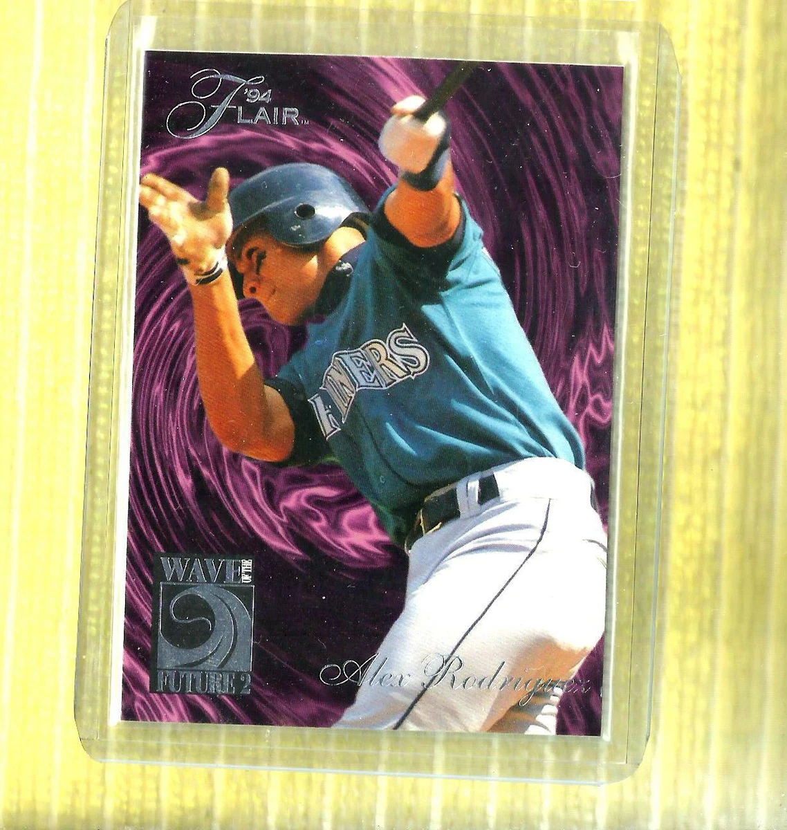 1994 FLAIR WAVE PURPLE FUTURE 2 #8 ALEX RODRIGUEZ ROOKIE RC 
