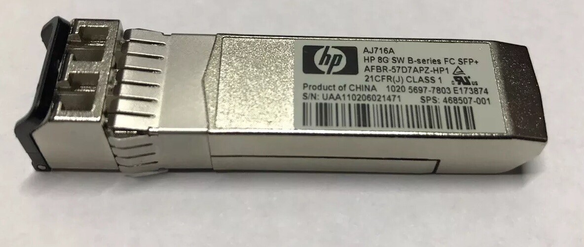 HP AJ716A 8G SW B-Series FC SFP+ Module Hewlett Packard Chinese