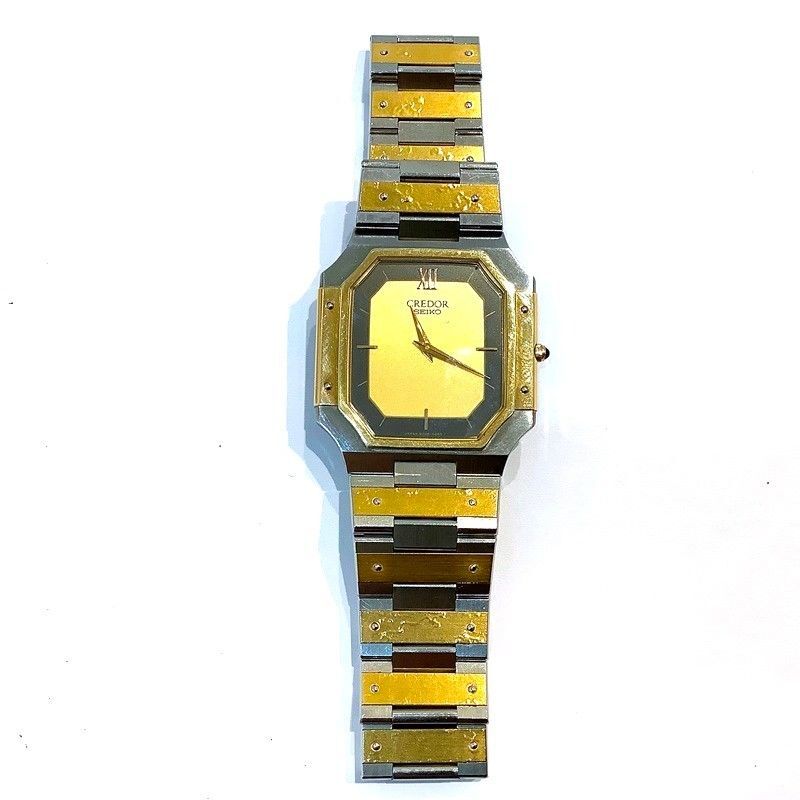 SEIKO Credorクォーツ 9300-5320 時計 SEIKO CREDOR 9300-5320 Gold 18K×14K×SS Quartz Men Watch From