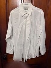 Neil Allyn Regular Fit Laydown Collar Tuxedo Shirt w/ 1/4" Pleat and Barrel Cuff