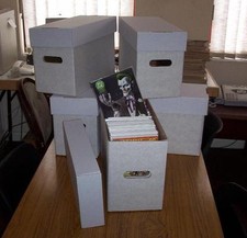 5 x PROFESSIONAL SILVER CURRENT BRONZE MODERN AGE COMIC BOOK STORAGE BOXES