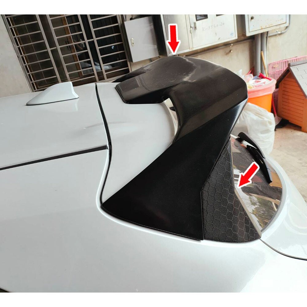 Unpainted Fits Toyota Auris Corolla Sport GR Rear Trunk Spoiler Wing 3PCS/1SET