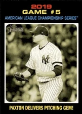 (10) 2020 Topps Heritage JAMES PAXTON PLAYOFFS Base Lot (x10) Yankees ALCS #199