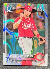 2025 Bowman ICHIRO CANO HERNANDEZ 1st Bowman Lava Refractor /399 #BCP-18 Reds RC