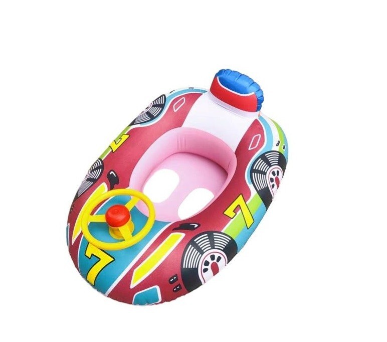 Flotador Tipo Calzón Para Niños Silla De Piscina Forma De Coche Rosa