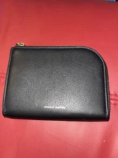 AUTH MANSUR GAVRIEL Compact Zip Around Wallet In Black