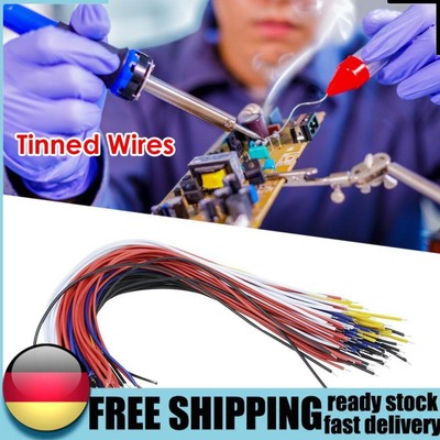 100pcs Tin Plated PCB Solder Cable Fly Jumper Wire Copper Conductor Wire 8 inch