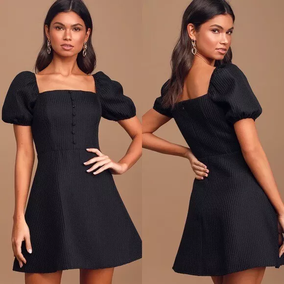 Cute black top skater dress