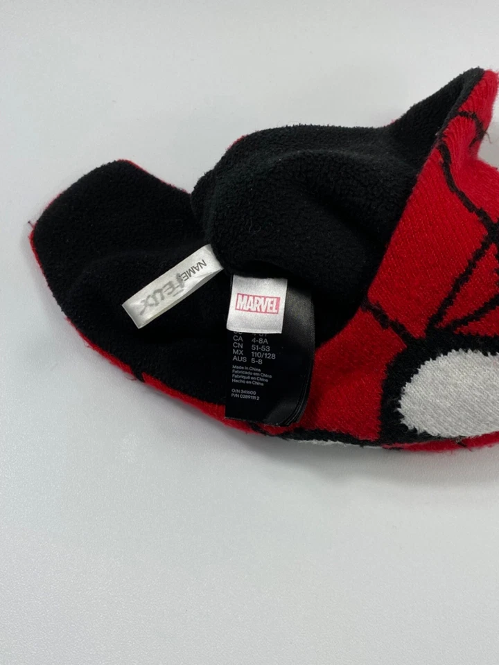Y2K Spider Man Marvel Big Logo Eye Beanie Hats - Image 4 of 4