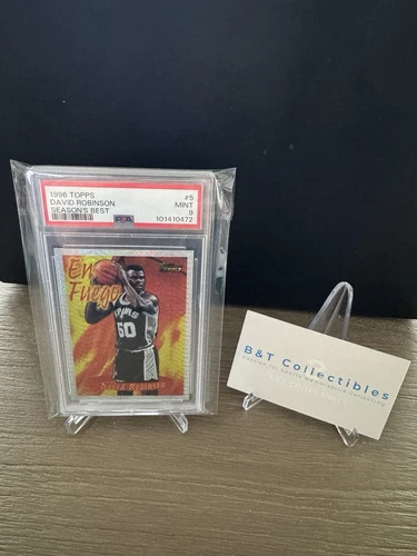 1996 Topps Season’s Best #5 David Robinson PSA 9 MINT En Fuego Spurs 🔥🔥