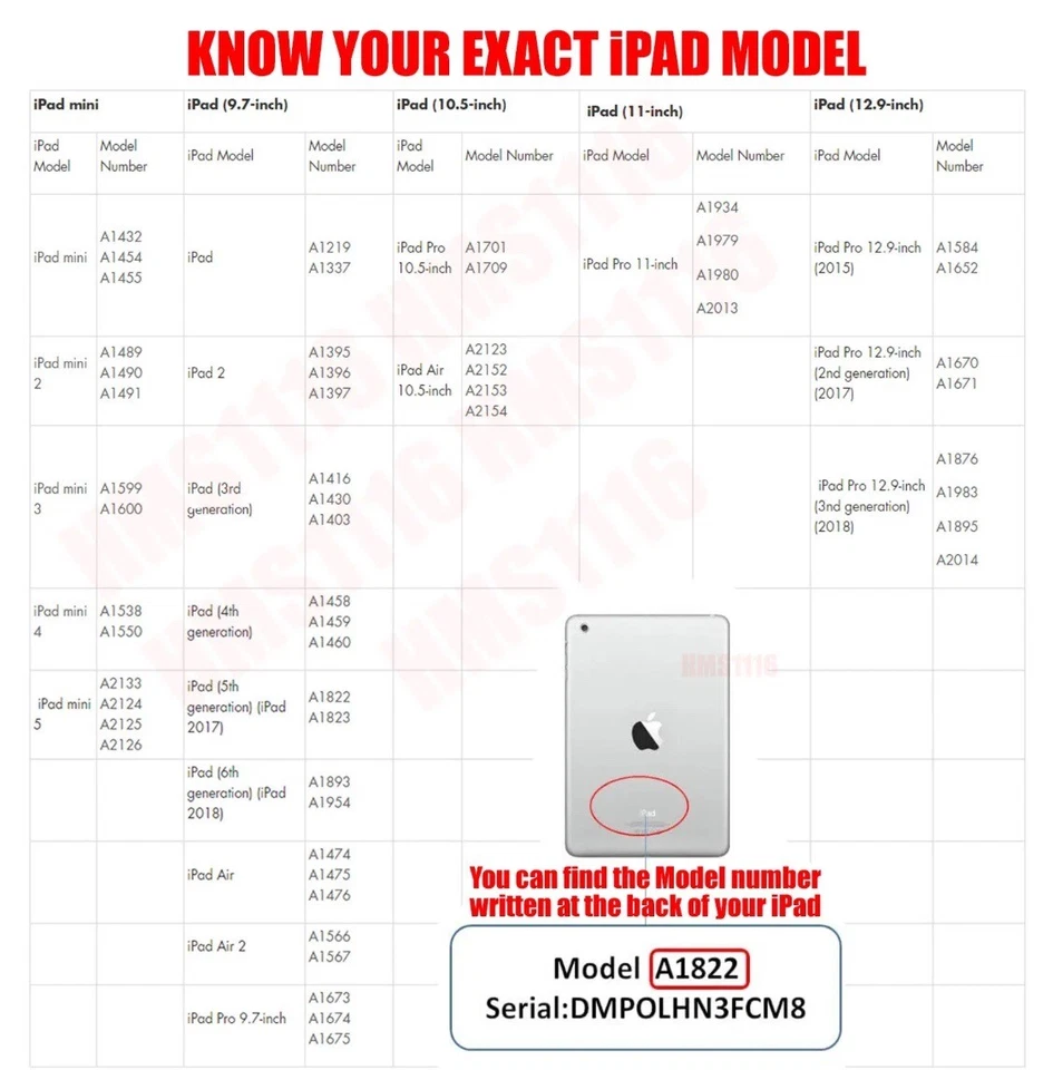 Luxury Leather Case Cover for iPad 7/8/9th Gen 6th 5th Air 1st 2nd Mini Pro 1234 - Image 2 of 4