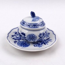 Hutschenreuther Blau Zwiebelmuster Deckeldose Süßstoff Dose Porzellan 1. Wahl