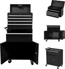 Rolling Tool Chest w/Wheels w/5 Drawers Detachable Top Garage Tool Box Organizer