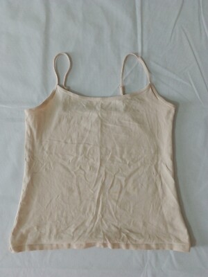 Ladies Cropped Cami Top Primark Size M Adjustable Straps Pink 11669