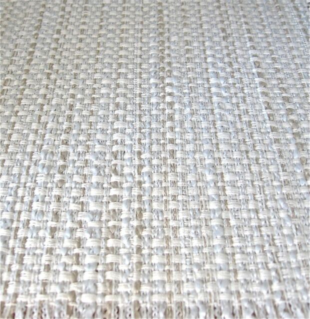 dollhouse doll house miniature WOVEN RUG CARPET TWEED WHITE AND TAN