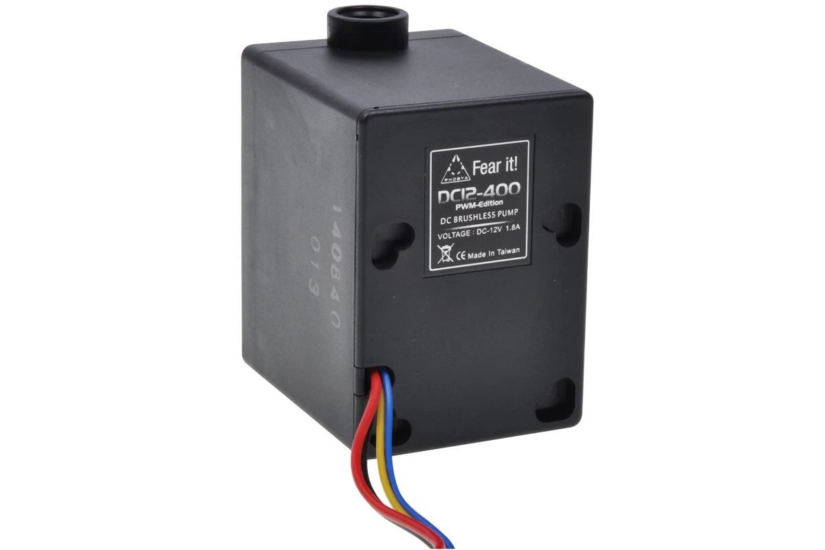 Phobya DC12 400 PWM 12 Volt 800Lph Compact Water Cooling Pump