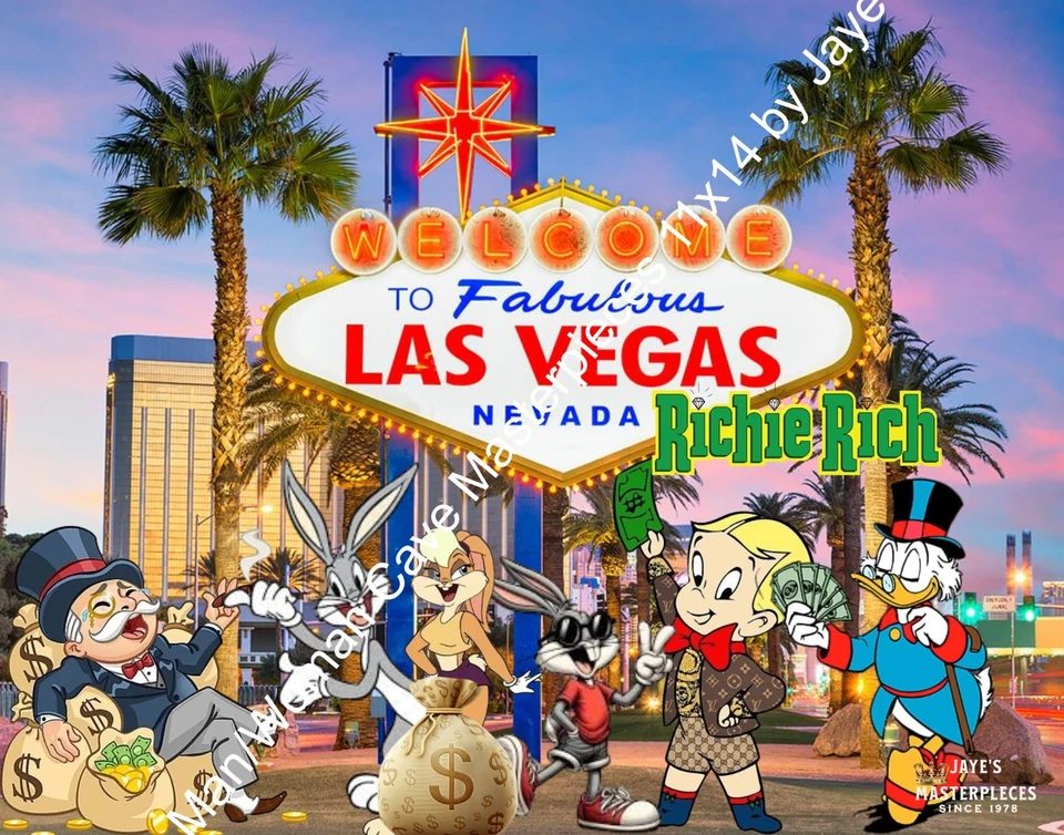 Richie Rich and Frends. Pintura de marco 11x14 de Jaye Metcalfe Foto 3 de 4