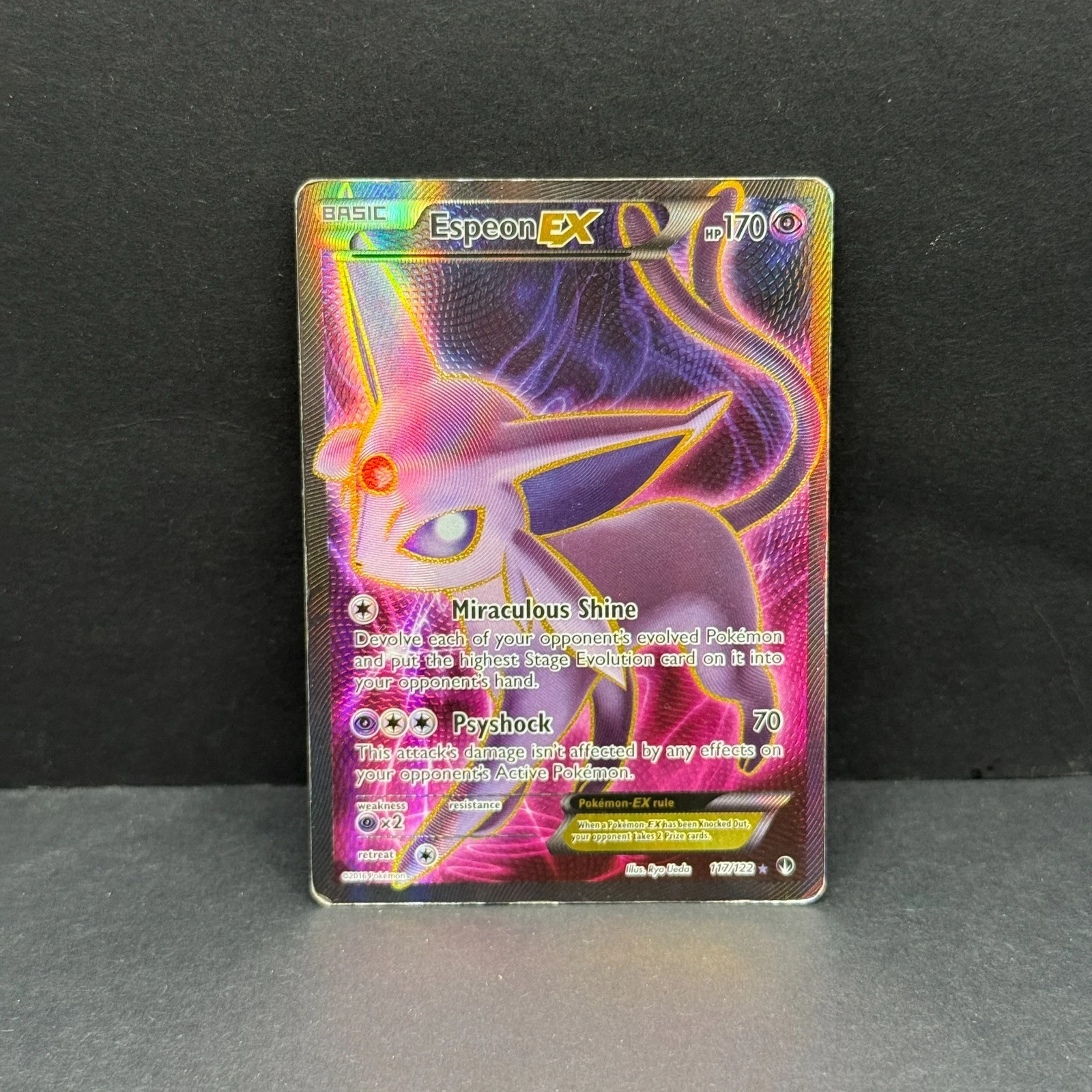 Pokemon Cards: Breakpoint Ultra Rare Full Art: Espeon EX 117/122