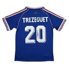 Autographed/Signed David Trezeguet France Blue Soccer Futbol Jersey Beckett COA
