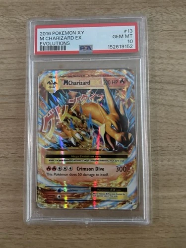 M Charizard Y EX 13/108 Evolutions Holo PSA 10