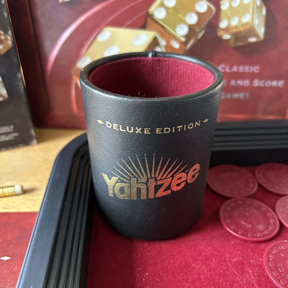 Yahtzee Deluxe Edition Dice Vintage 1997 Milton Bradley Board Game Complete - Image 3 of 4