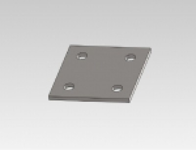 Fußplatte Ankerplatte Stahlplatte Bodenplatte 80 bis 300 mm gelocht