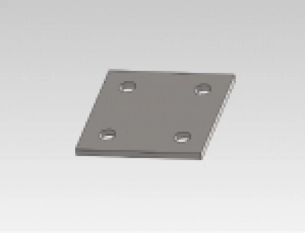 HINKEN Fußplatte Ankerplatte Stahlplatte Bodenplatte 80 bis 300 mm gelocht