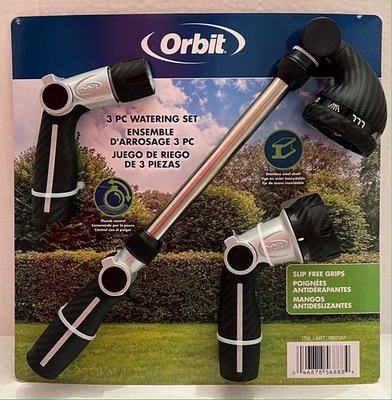 #ad #ad Orbit 3 PC Watering Set Nozzle Set Thumb Control Item# 1807261 NEW $23.95