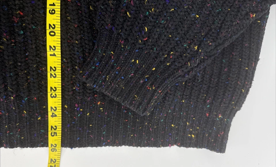 Suéter Kenneth Roberts Hombres XL Lana Donegal Tejido Moteado Rojo Negro De Colección HK Foto 4 de 4