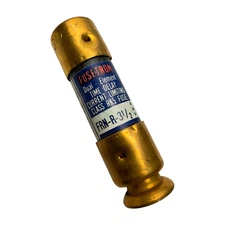 Bussmann FRN-R-3-1/2 Fusetron Dual-Element Time-Delay Fuse, 3-1/2A, 250VAC