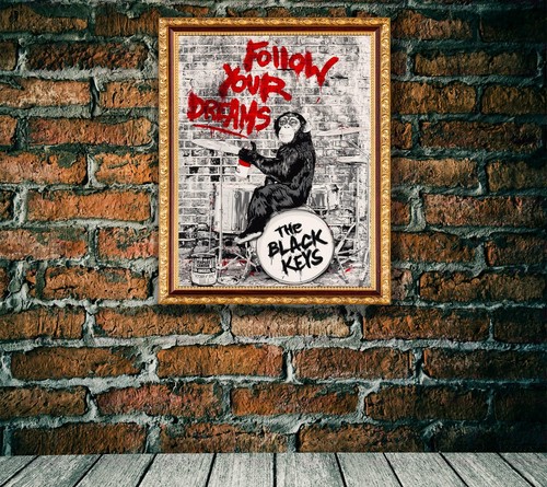 Follow Your Dreams Canvas Wrap Wall Decor Poster Wall Art Print Alec Monopoly - Picture 9 of 10