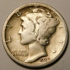 1926 S Mercury Dime 90% Silver VG-F  "Actual Coin Pictured - Not Cleaned"