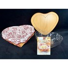 New ListingLongaberger 1999 Love Letters Sweetheart Basket w/ Lid Liner Protector #12963