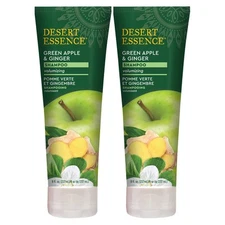 Desert Essence Green Apple & Ginger Shampoo - 8 Fl Ounce - Pack of 2 - Adds