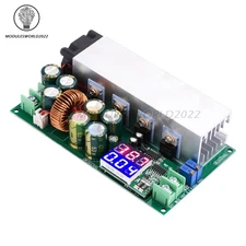 DC12-80V 20A Digital Adjustable Step Down Buck Voltage Regulator Power Module US