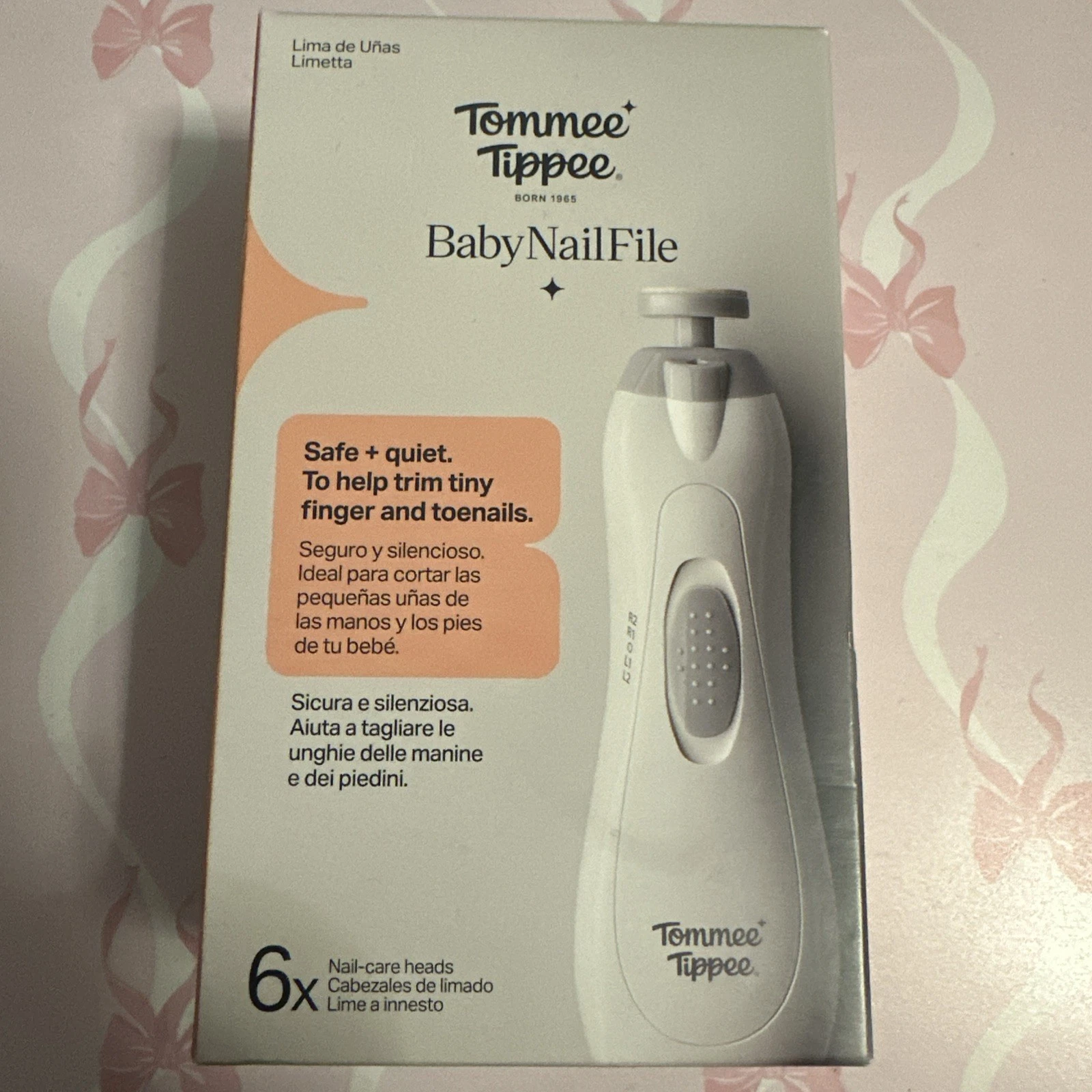 Tommee Tippee Electric Baby Nail File Trimmer Battery Powered Nail Clipper Cut
Opens in a new window