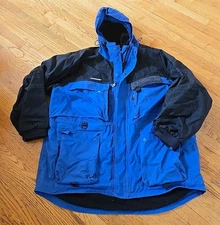 IceArmor Clam Mens Sz 2XL XX Large Snow Ice Fishing Coat Jacket Black Blue Parka