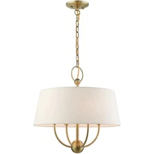 Livex Lighting 49444-01 Cartwright Chandelier Antique Brass