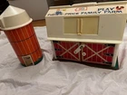 vintage Fisher Price Play Family Farm with animals fence cart family tractor