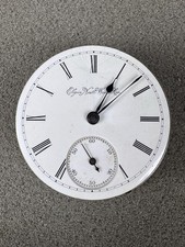 Elgin Size 18s Pocket Watch Grade 10 Model 3 15J White Dial Runs Hands Gilt