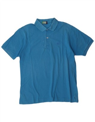 Sergio Tacchini Mens Polo Shirt Medium Blue RK10