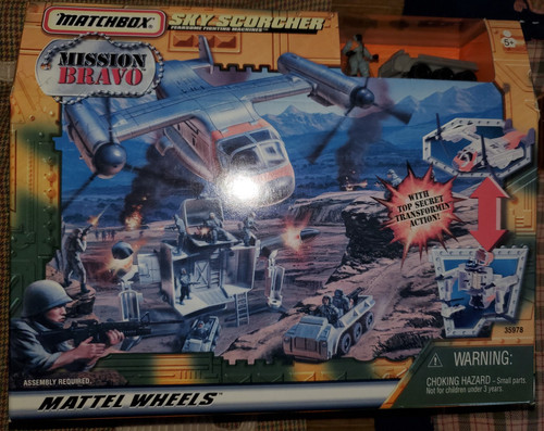 Matchbox Mission Bravo Sky Scorcher Plane Playset NEW NIB 1998 - Picture 1 of 3