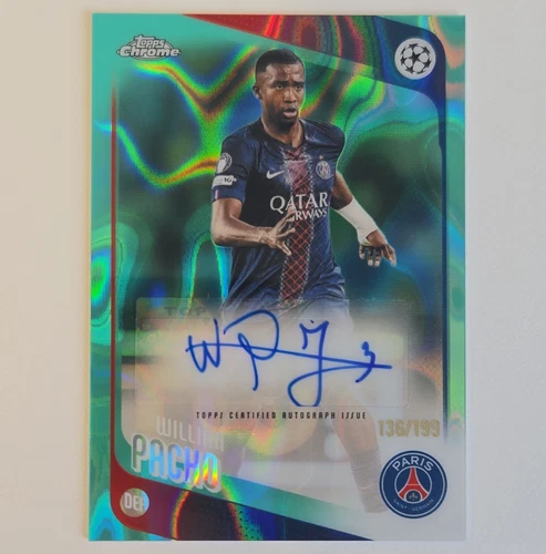 2025 Topps Chrome Willian Pacho RAW