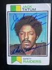Jack Tatum  Autographed 1973 Topps Football ROOKIE Card #288 The Assassin