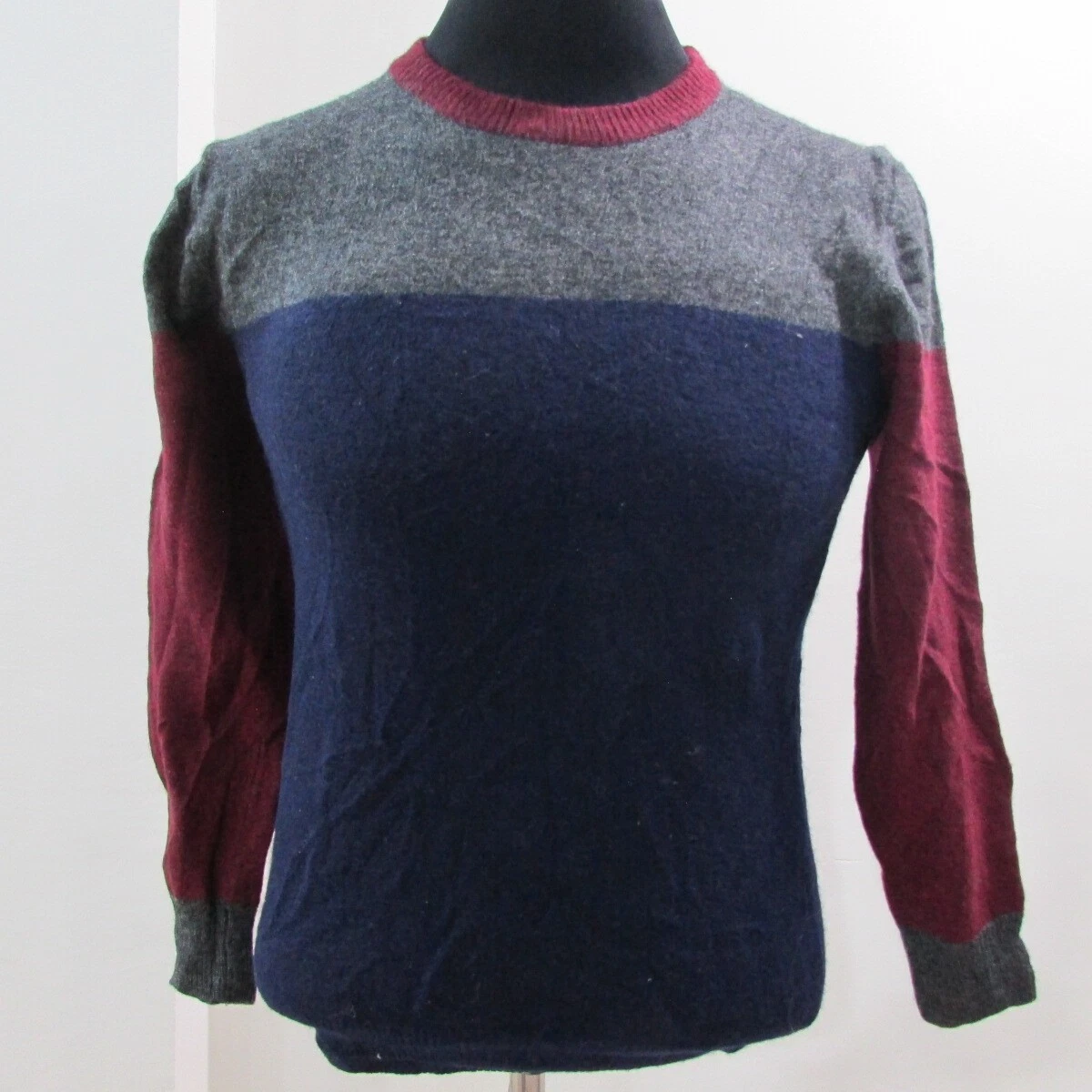 ACW85 Men's 100% Wool Crew Neck Jumper Chest 34/46 Uk S Sku 6644