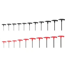 Ball End Hex T-Handle Key Set, 21-Piece (5/64-3/8 In., 2-10 Mm)