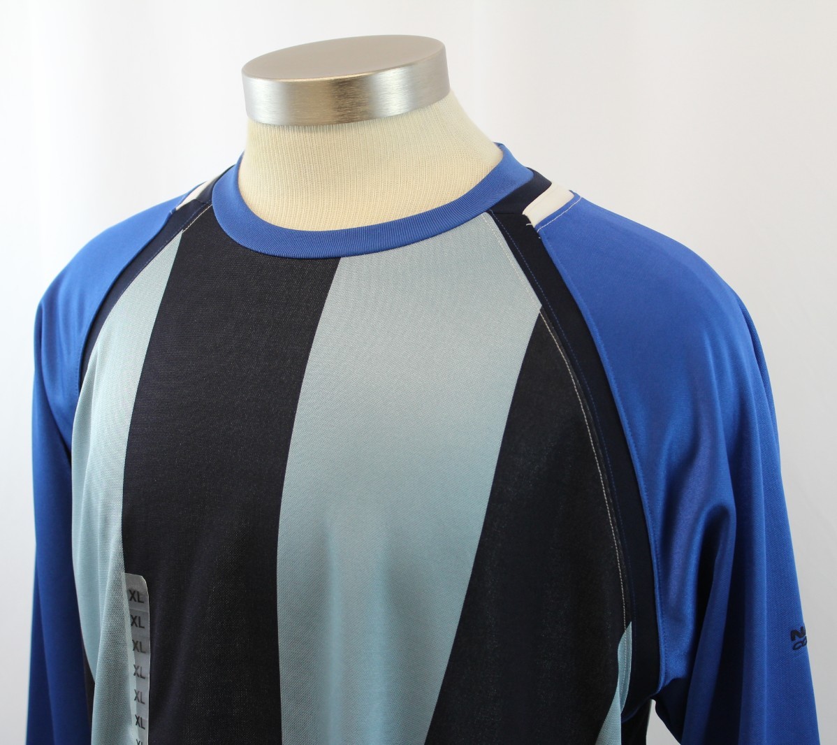 NWT Nautica Competition Mens Long Sleeve Polyester Shirt Sz XL RN67835 ...