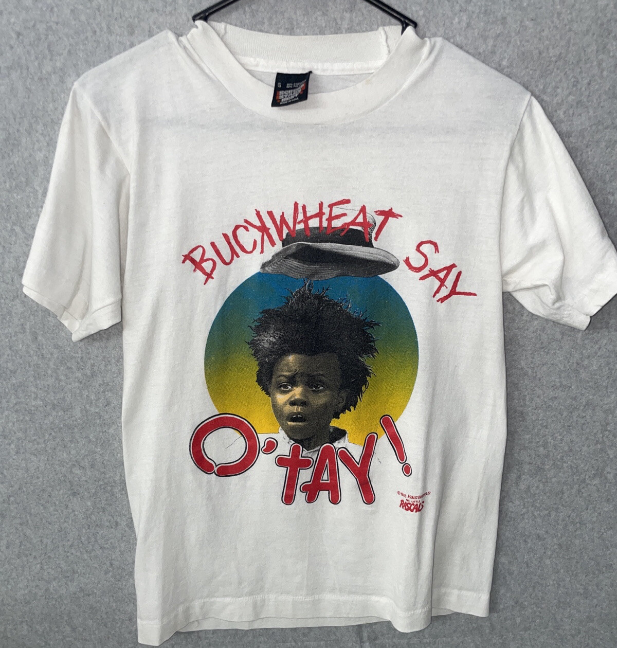 Vintage 1986 Buckwheat Say O’tay! Little Rascals T Sh… Gem