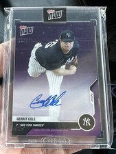 Gerrit Cole NY YANKEES 2020 TOPPS NOW ROAD TO OPENING DAY AUTO PURPLE 11/25