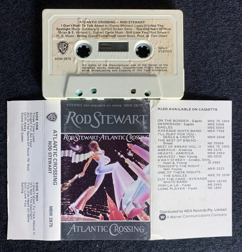 Rod Stewart – Atlantic Crossing, AUS Cassette - Image 3 of 4